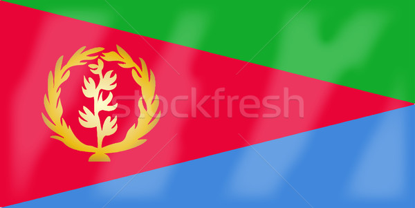 Eritreia bandeira africano país África Foto stock © Bigalbaloo