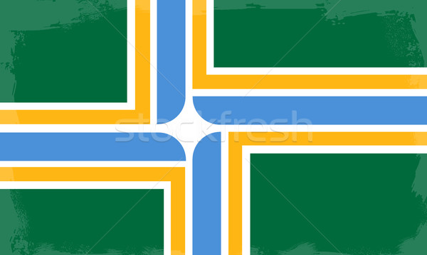 Portland City Flag Stock photo © Bigalbaloo