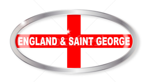England and Saint George Oval Button Stock photo © Bigalbaloo
