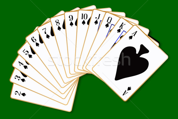 Spades Suit Stock photo © Bigalbaloo