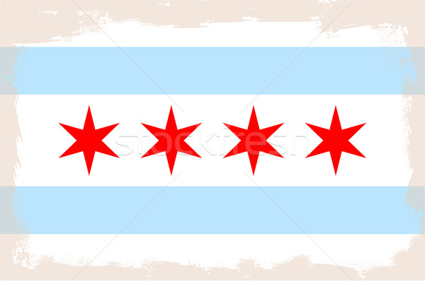 Chicago City Flag Stock photo © Bigalbaloo