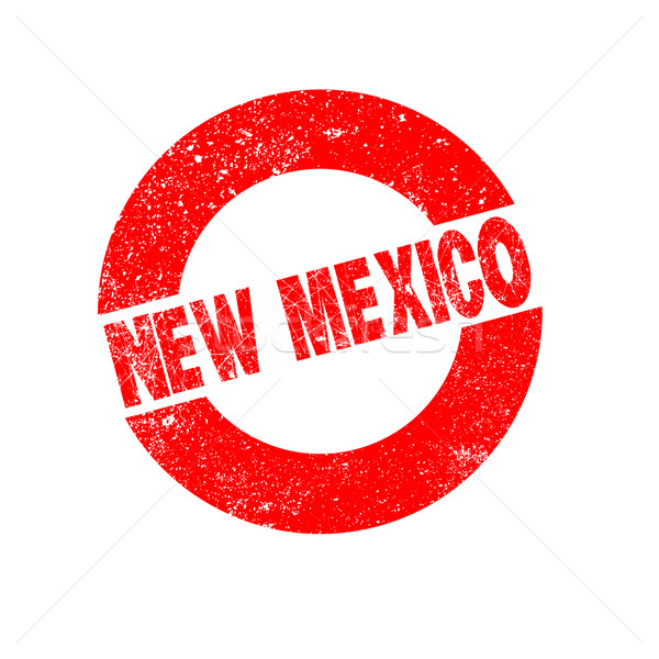 Stock photo: Rubber Ink Stamp New Mexico