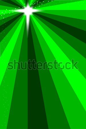 Stock photo: Green Christmas Star