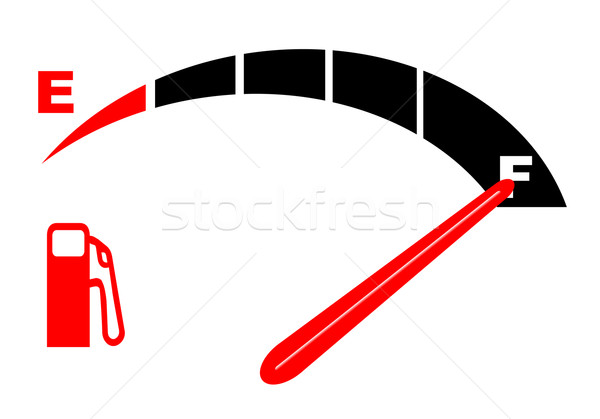 Complet combustibil cisternă auto ecartament de combustibil Imagine de stoc © Bigalbaloo