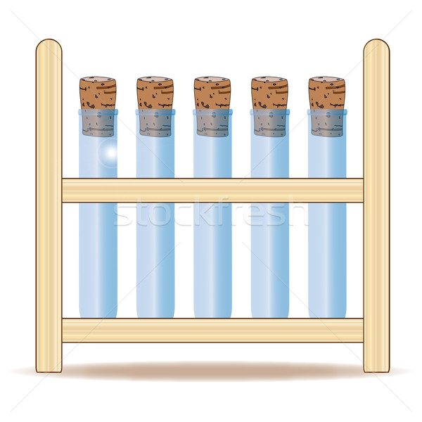 Test Tube Rack Stock photo © Bigalbaloo