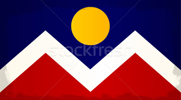 Denver City Flag Stock photo © Bigalbaloo