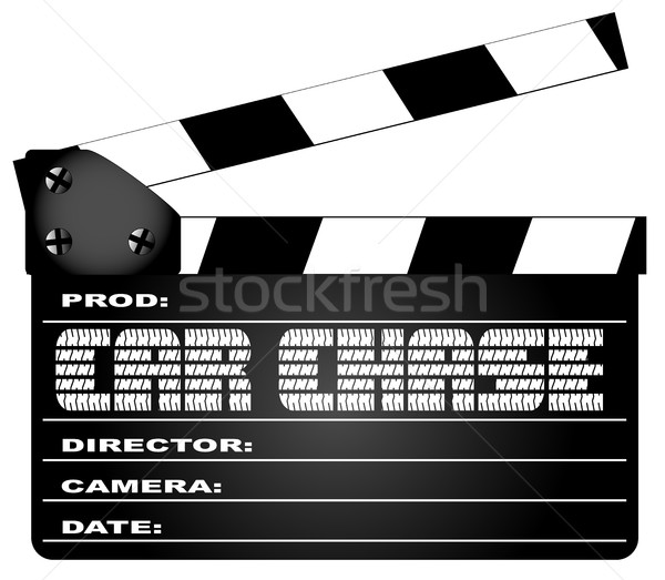 Car Chase Clapperboard Stock photo © Bigalbaloo