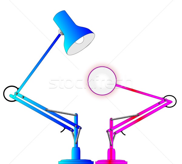 Anglepoise Lighting Lamps Stock photo © Bigalbaloo