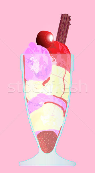 Knickerbocker Glory Stock photo © Bigalbaloo