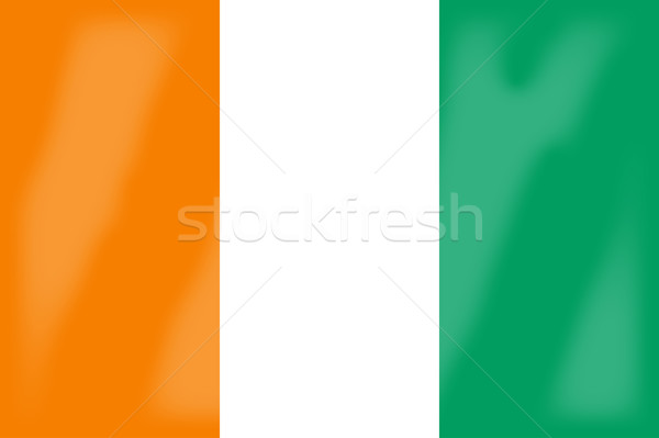 Ivory Coast Flag Stock photo © Bigalbaloo