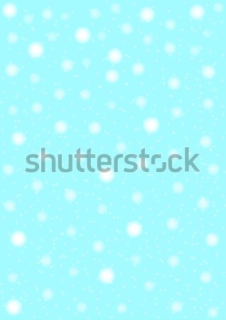 Stockfoto: Achtergrond · vallen · winter · Blauw · christmas · koud