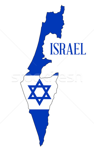 Israel Flag Stock photo © Bigalbaloo