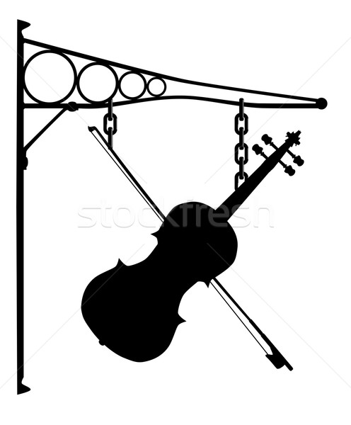 Music Store Sign Stock photo © Bigalbaloo