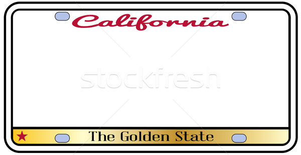 California License Plate Stock photo © Bigalbaloo