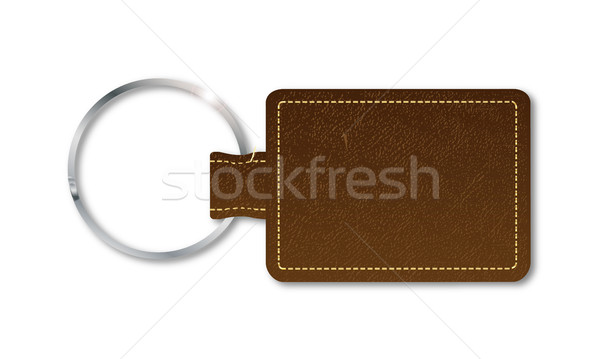 Leather Key Fob Stock photo © Bigalbaloo
