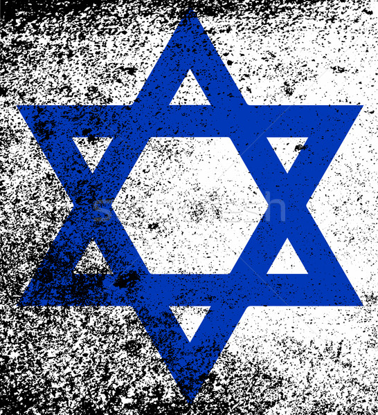 Star of the Flag of Israel Stock photo © Bigalbaloo