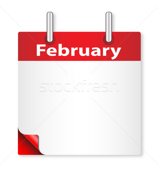 Blank February Date Stock photo © Bigalbaloo