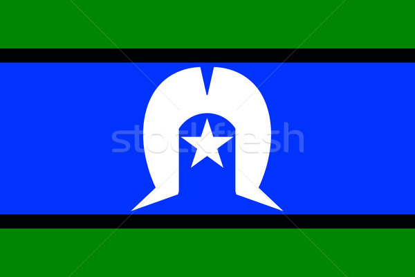 Torres Strait Islander Flag Stock photo © Bigalbaloo