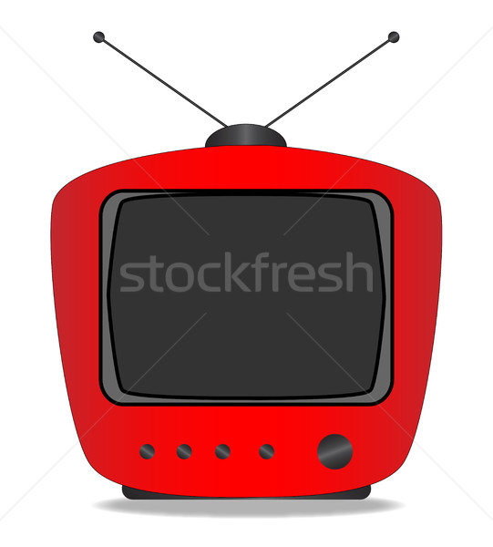 Old Television Set Stock photo © Bigalbaloo