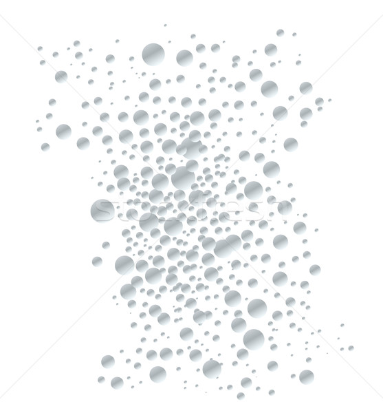 Cseppek fehér cseppek buborékok rajz izolált Stock fotó © Bigalbaloo