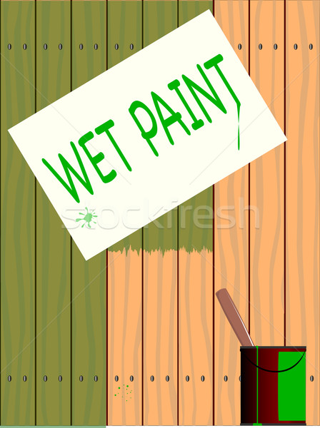 Wet Paint Stock photo © Bigalbaloo