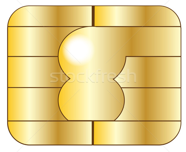 Credit Card Chip Stock photo © Bigalbaloo