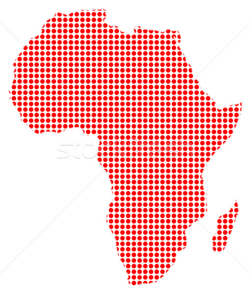 African Dot Map Stock photo © Bigalbaloo