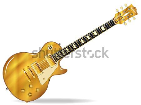 Foto stock: Sólido · blues · rock · rodar · guitarra · negro