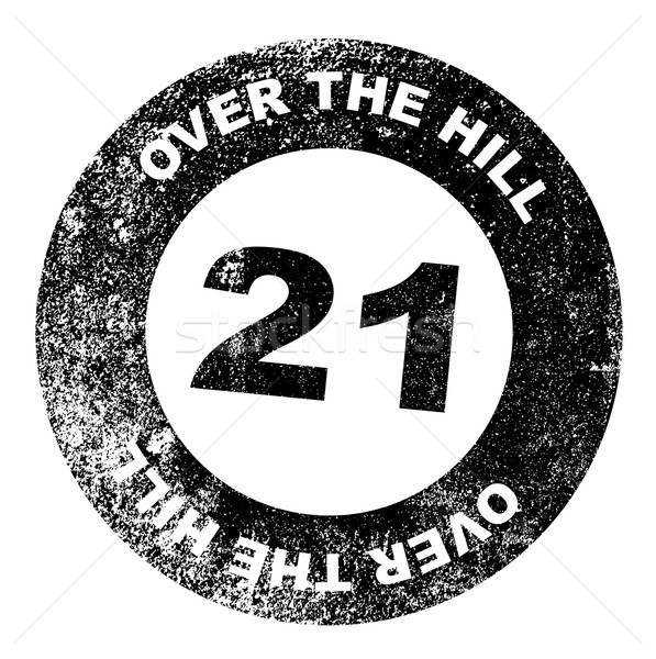 Over the Hill 21 Stamp Stock photo © Bigalbaloo