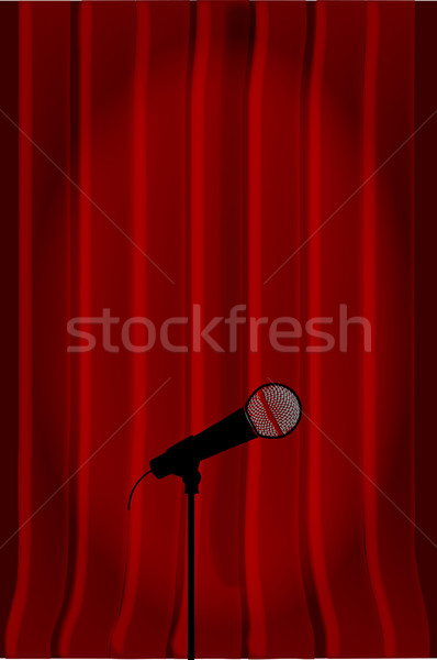 Radio Microphone Stock photo © Bigalbaloo