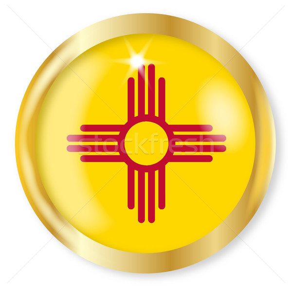 New Mexico Flag Button Stock photo © Bigalbaloo