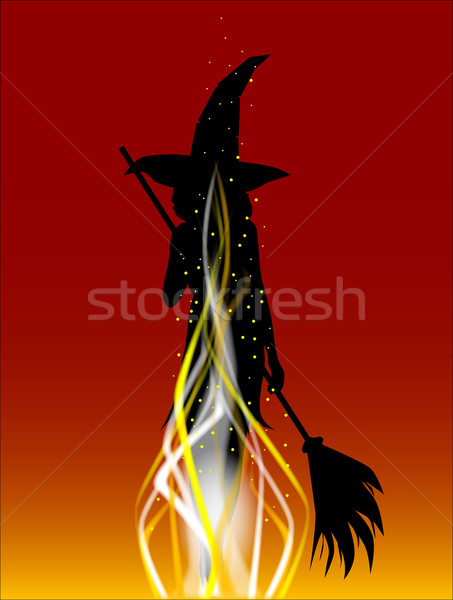 Burning The Witch Stock photo © Bigalbaloo