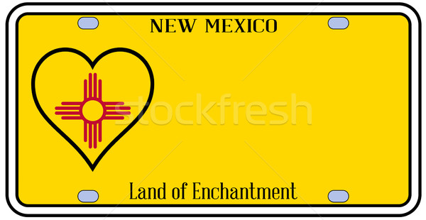 New Mexico State License Plateai Stock photo © Bigalbaloo