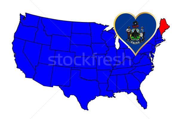 State of Maine Stock photo © Bigalbaloo