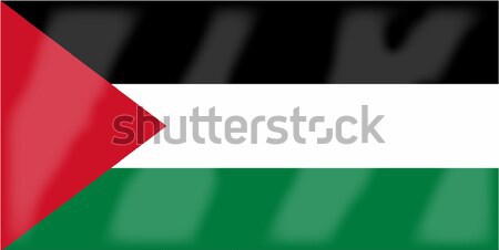Flag of Palestine Stock photo © Bigalbaloo