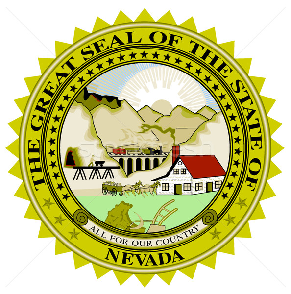 Nevada State Seal Stock photo © Bigalbaloo