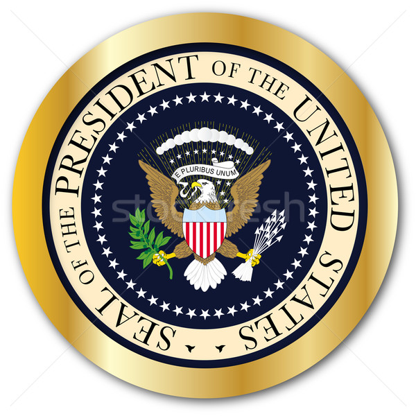 Selar botão presidente Estados Unidos américa fundo Foto stock © Bigalbaloo