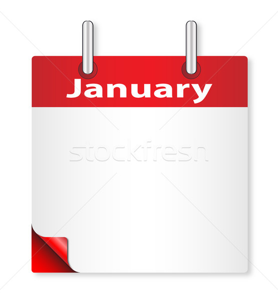 Stock photo: Blank January Date