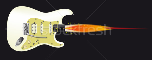 Guitar Rocket Stock photo © Bigalbaloo