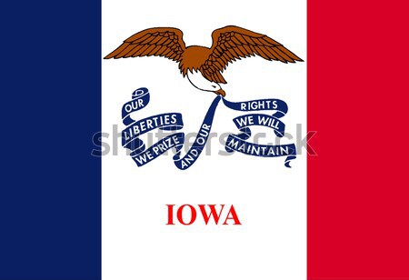 Iowa bandiera USA arte disegno Foto d'archivio © Bigalbaloo