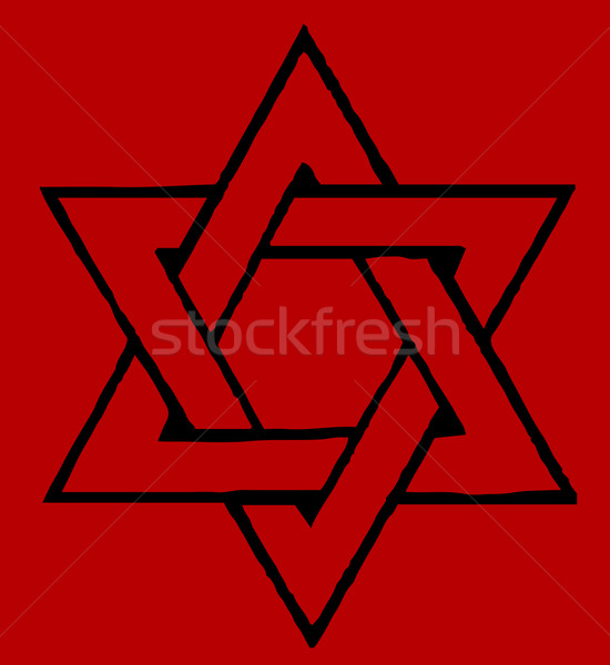 Red Star of David Stock photo © Bigalbaloo