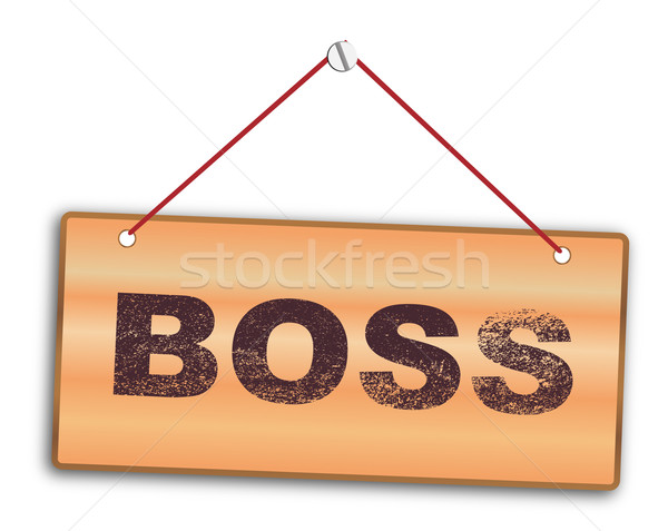 Boss Sign Stock photo © Bigalbaloo