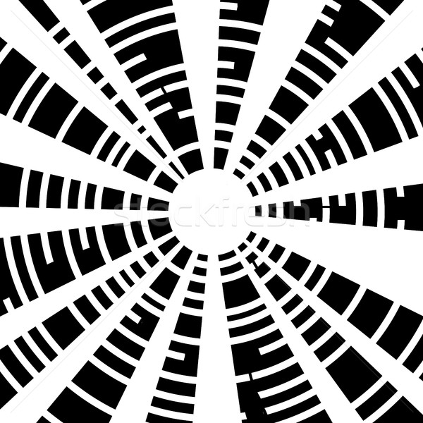 Cerchio bianco nero griglia arte Foto d'archivio © Bigalbaloo