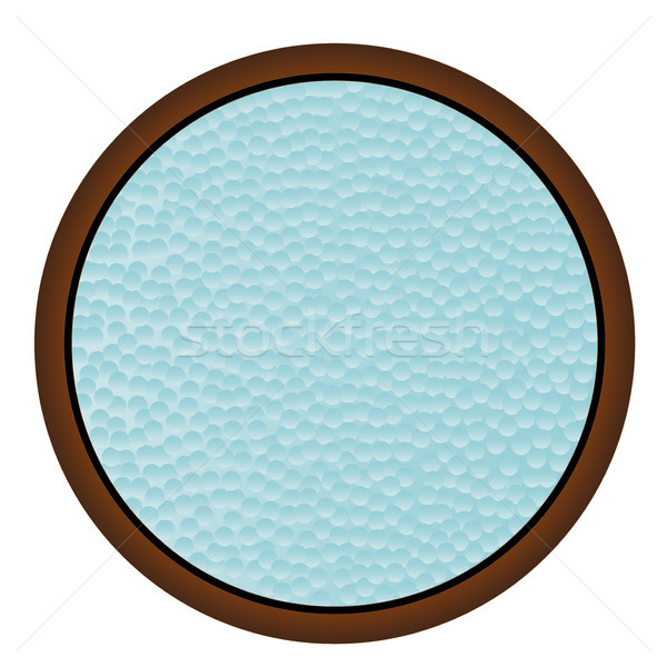 Round Wooden Window Stock photo © Bigalbaloo