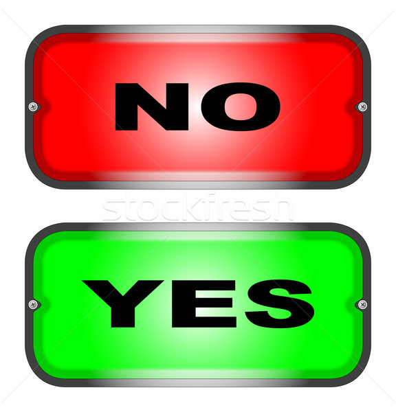 Yes No Stock photo © Bigalbaloo