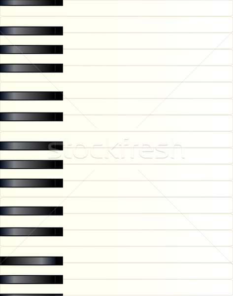Piano chiave bianco nero tasti del pianoforte pagina sfondo Foto d'archivio © Bigalbaloo
