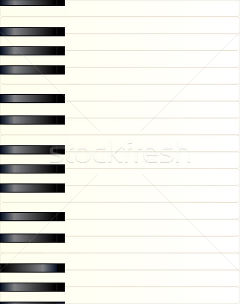 Piano chave preto e branco teclas de piano página fundo Foto stock © Bigalbaloo