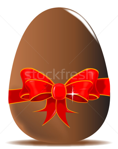 Chocolate Easter Egg Stock photo © Bigalbaloo
