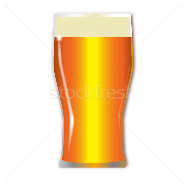 Pint világos sör üveg hagyományos magas egy Stock fotó © Bigalbaloo
