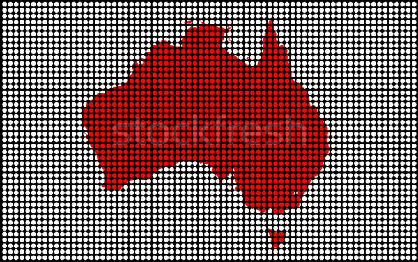 Drilled Plate Australia Map Stock photo © Bigalbaloo